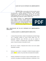 Carta de Solicitação de Via de Contrato de Arrendamento Mercantil