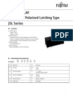 Power Relay JSL Series: 1 POLE - 8A Polarized Latching Type