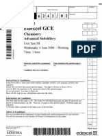 Chemistry AS Unit 3 June 2008