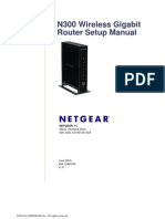 Netgear N300 Wireless Gigabit Router Setup Manual V1.0