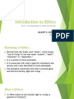 Introduction To Ethics: CE 421 - Civil Engineering Laws, Ethics and Contracts