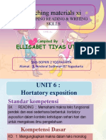 Teaching Materials Xi:: Ellisabet Tiyas Utami