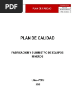 Plan de Calidad