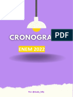 Cronograma Enem 2022