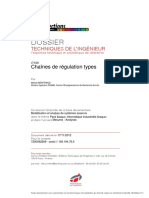 Chaînes de Régulation Types