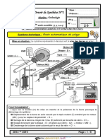 Devoir de Synthèse N°1 - Technologie - 1ère AS (2014-2015) MR Abdallah Raouafi