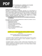 Proyecto - Reglamento Interno de La Empresa Kia Ecuadoryagua - Orellana