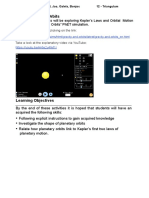PhET Kepler's Laws & Orbits Qu
