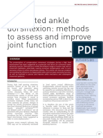 Restricted Ankle Dorsiflexion: Methods To Assess and Improve Joint Function