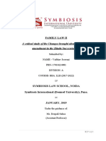 A Critical Study of The Changes Brought About by The 2005 Amendment in The Hindu Succession Act