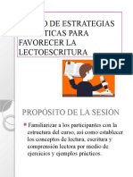 Diseño de Estrategias Didácticas para Favorecer La Lectoescritura