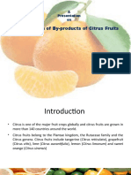 Utilization of Citrus Fruit Waste