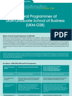 Doctoral Programme UKMGSB