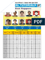 Common BTest 3 Result