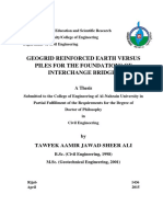 Geogrid Reinforced Earth Versus Piles Fo