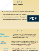 Lesson 1.2 (Evolution of Operating Systems)