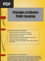 Principles of Effective Public Speaking