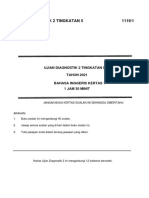 Ujian Diagnostik 2 Tingkatan 5 1119/1: Bahasa Inggeris Kertas 1