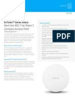 Next-Gen 802.11ac Wave 2 Compact Access Point: Enturbo Series Indoor