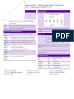 Data Representation - AQA Computer Science Cheat Sheet: by Via