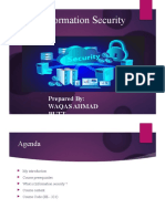 Information Security: Prepared By: Waqas Ahmad Butt