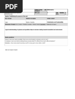 Unit Plan Math Myp2 1st MP