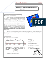 Movimiento Rectilíneo Uniformemente Variado - MRUV