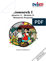 Research I: Quarter 3 - Module 5: Research Proposal