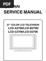 Funai LCD-A2706 B2706 C2706 D2706 (L5820EA 21BB 22FC 23RD Corrected Service Manual