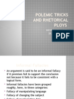 Polemical Tricks and Rhetorical Ploys