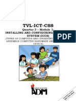 Tvl-Ict-Css: Quarter 3 - Module 1: Installing and Configuring Computer System (Iccs)