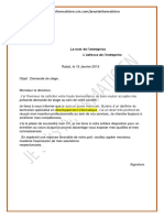 Exemple 4 Demande de Stage PDF