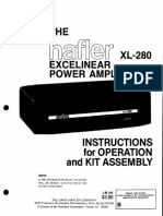 Hafler XL-280 Service Manual