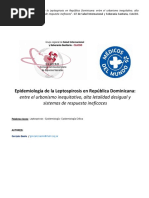 17 10 12 Epidemiologia de La Leptospirosis en Republica Dominicana