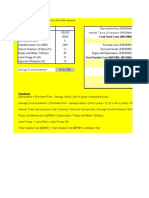 Machine Information: Total Fixed Costs (INR/SMH)