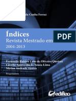 Indices Revista Mestrado em Direito UniFIEO