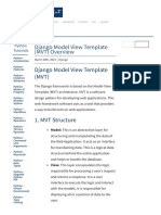 Django Model View Template (MVT) Overview - Onlinetutorialspoint