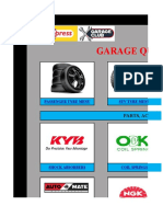 Garage Smart Menu - January 2022