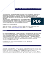 Anorexia Nervosa e Bulimia Nervosa - Abordagem Cognitivo-Construtivista de Psicoterapia