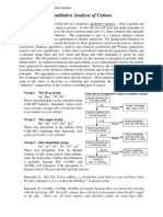 Qualitative Analysis of Cations: Group 1 The Silver Group