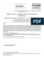 Digital Twin of An Automotive Brake Pad For Predictive Maintenance