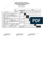 Modelo de Diagrama de Gantt - Plan de Trabajo