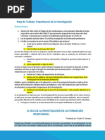 Importancia de La Investigación