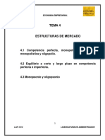 Tema 4 Estructuras de Mercado