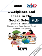 Disciplines and Ideas in The Social Science: Quarter 1 - Module 2