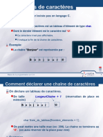 Les Chaînes de Caractères: Le Type Chaîne N'existe Pas en Langage C. en Langage C