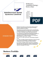 Motherson's Acquisition Strategy-Boon or Bane