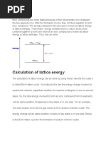 Lattice Energy A Level A2 Chemistry CIE