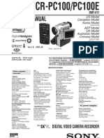 Sony DCR-PC100E Service Manual