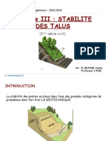 Stabilité Des Talus 2ème GC